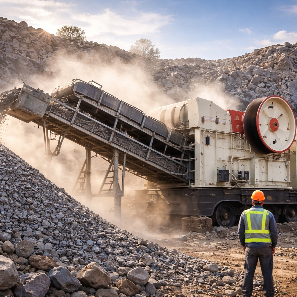 Crusher machine features